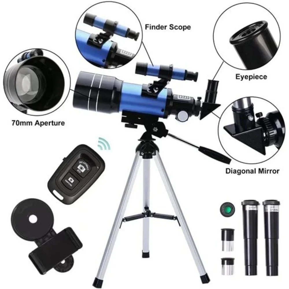 Telescope, 70mm telescopes for Adults Astronomy & Kids & Beginners